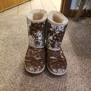 Sequin UGG boots